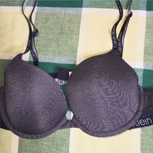 Calvin Klein Padded Bra Womens Gray Size 36B  Calvin Klein on Band